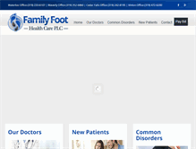 Tablet Screenshot of familyfoothealthcare.com